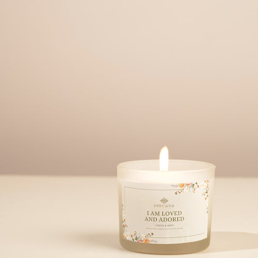 Summer Soya wax candle, Lemon & Mint
