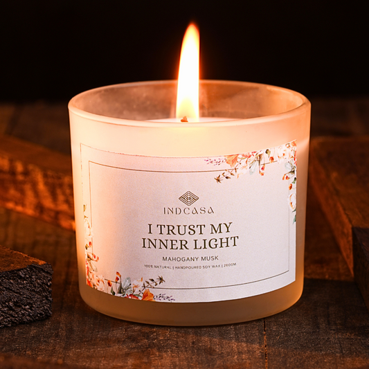 Natural Soy wax Candle, Mahogany Musk