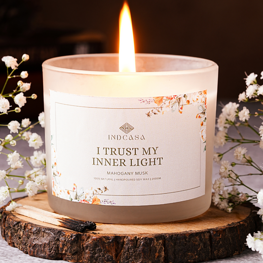 Natural Soy wax Candle, Mahogany Musk