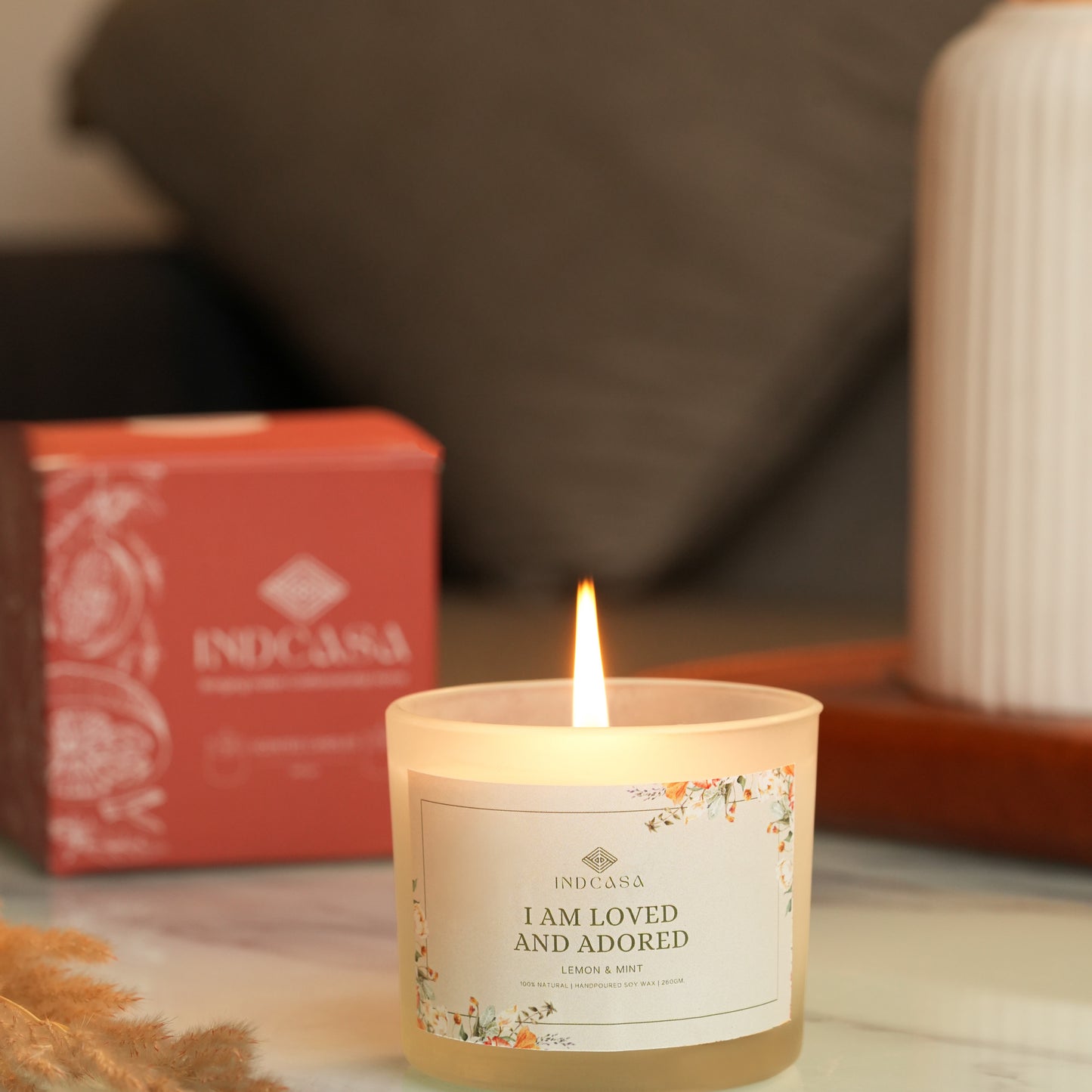 Summer Soya wax candle, Lemon & Mint